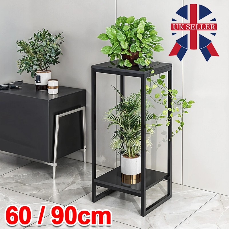 3ft Tall Metal Plant Stand Indoor Outdoor Garden Flower Pots Shelf Display Rack — image 2