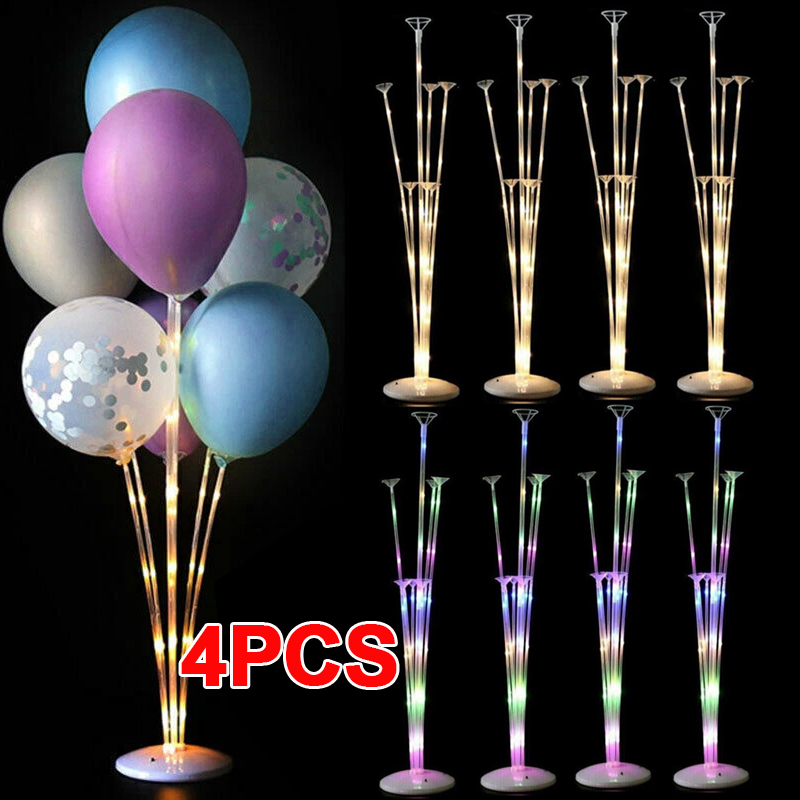 4x70cm LED Light Balloon Stand Holder Kit Support Base Table Wedding Party Decor — image 7