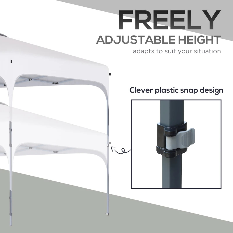 8′ X 8′ Pop Up Canopy Tent With Wheeled Carry Bag And 4 Sand Bags