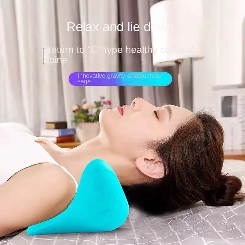 Cervical Spine Massage Pillow Gravity Acupressure Neck Massager Cervical Spine Pillow Neck Shoulder Massage Pillow Home Traction Corrector – image 5