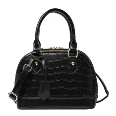 Personalized Women's Fashion Trend Messenger Bag - Black - View 1