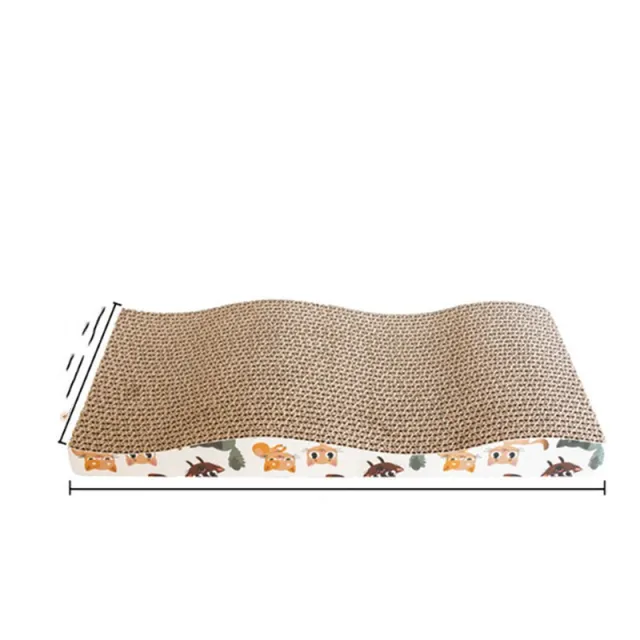 Cat Scratch Board Corrugated Paper Catnip Cat Box Wear Resistant Scratch Resistance Vertical Plate Nest Cat Scratch Pad Rub Wavy Shape - Shop at LoveMi