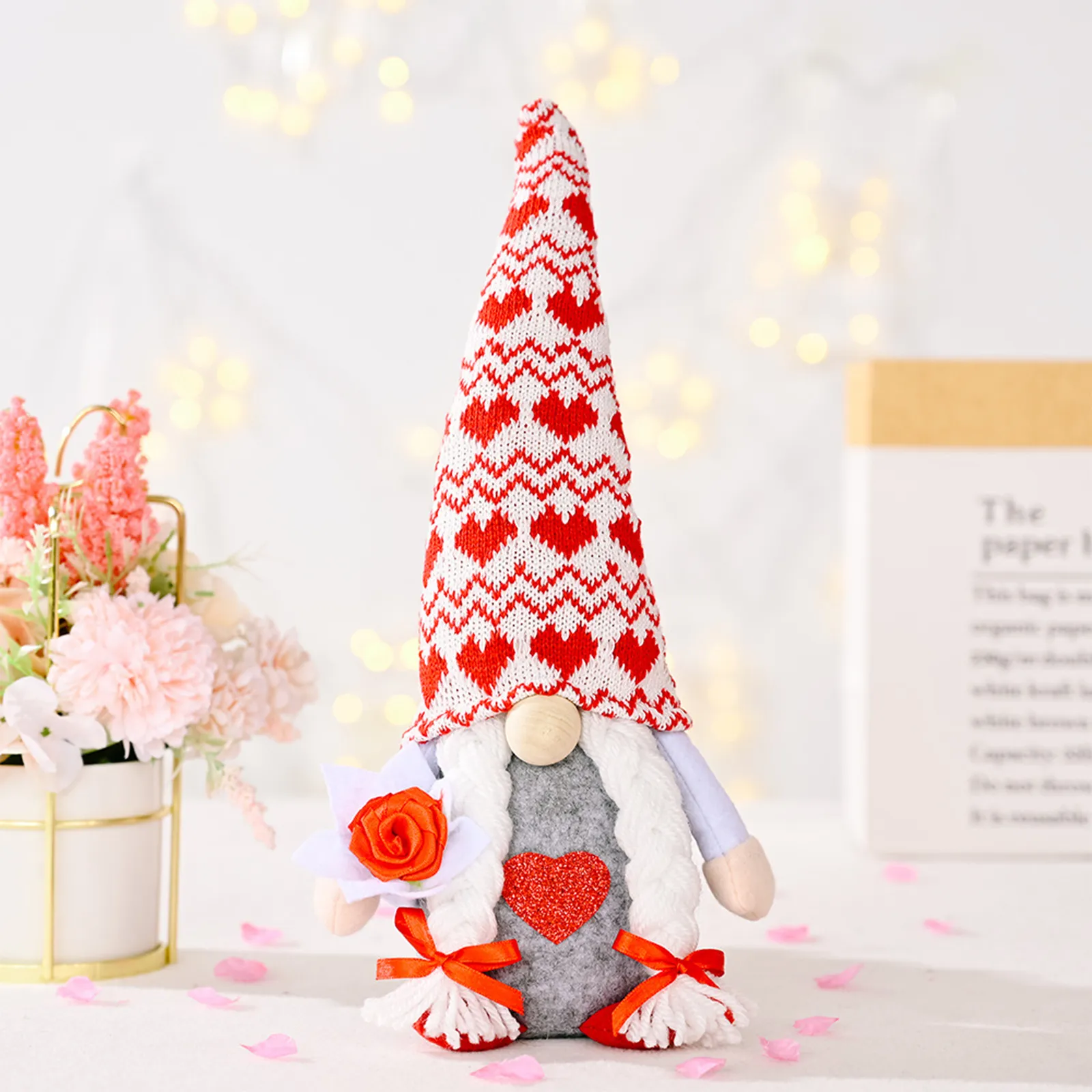 Valentine'S Day Christmas Love Decoration Handmade Plush Doll Toy Mother'S Day Doll Decoration Holiday Gift – image 3