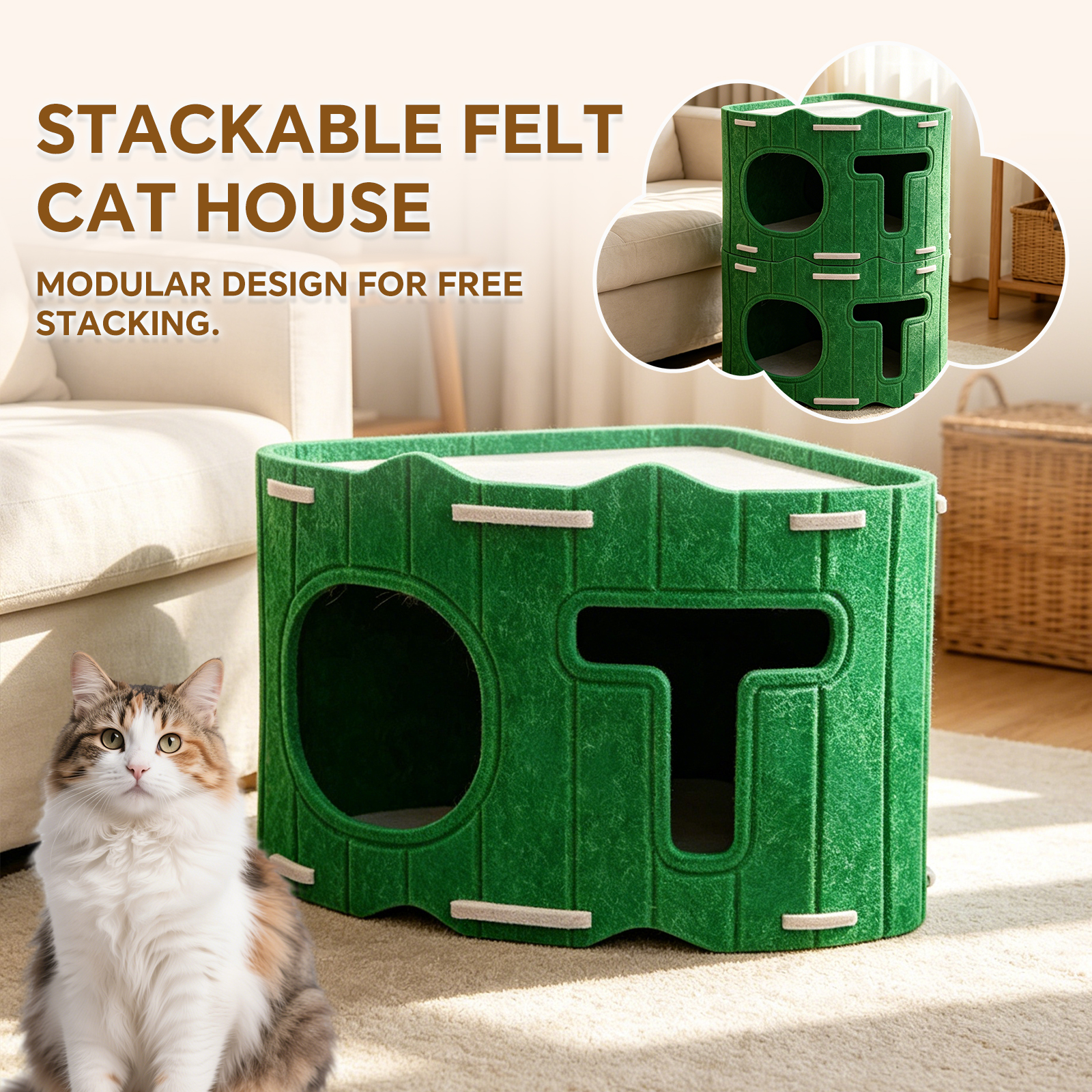 Only Self Pickup---Multi-layer Stackable Cat Bed — foto 4