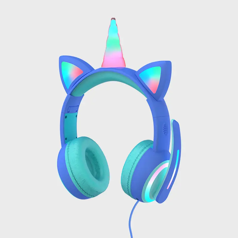 Glowing Bluetooth Headset Cat Ear Children's Headphones