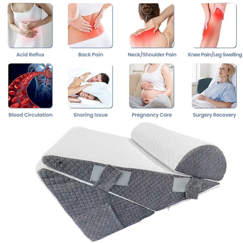 Bed Wedge Pillow Support Cushion 10 In 1 Back Memory Foam New — image 4