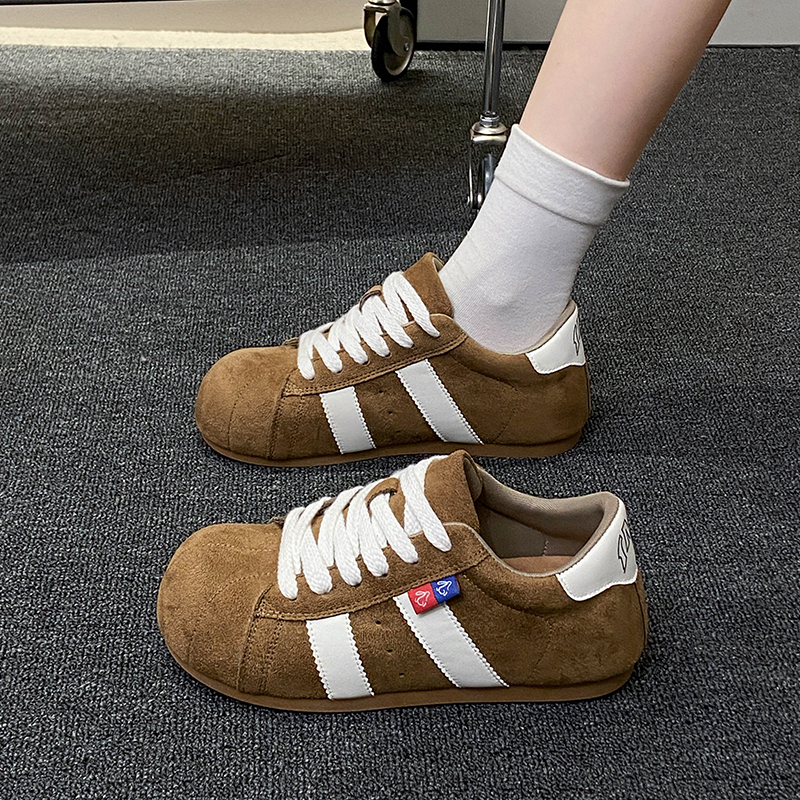 Leather Lace-Up Flats, picture 2 of 2