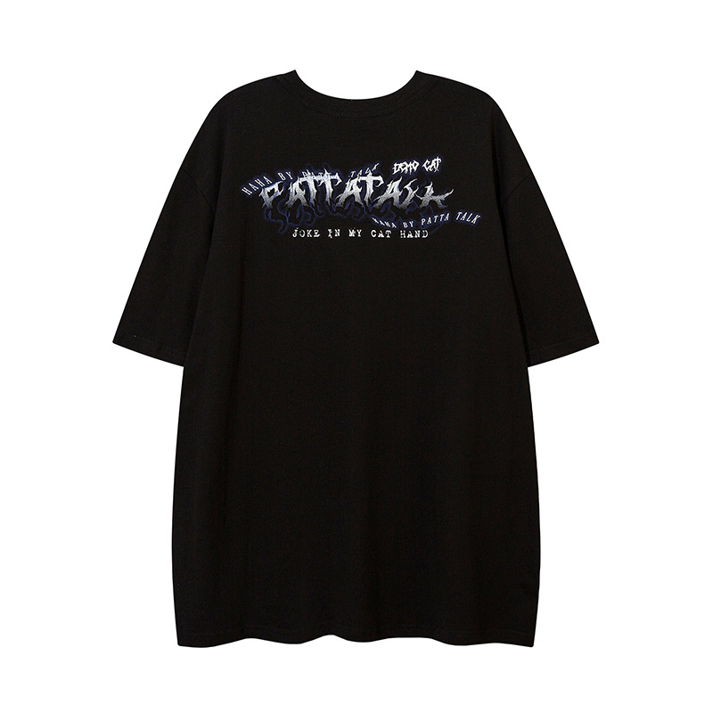 Couple Internet Celebrity Fried Street Men's Short Sleeve T-Shirt