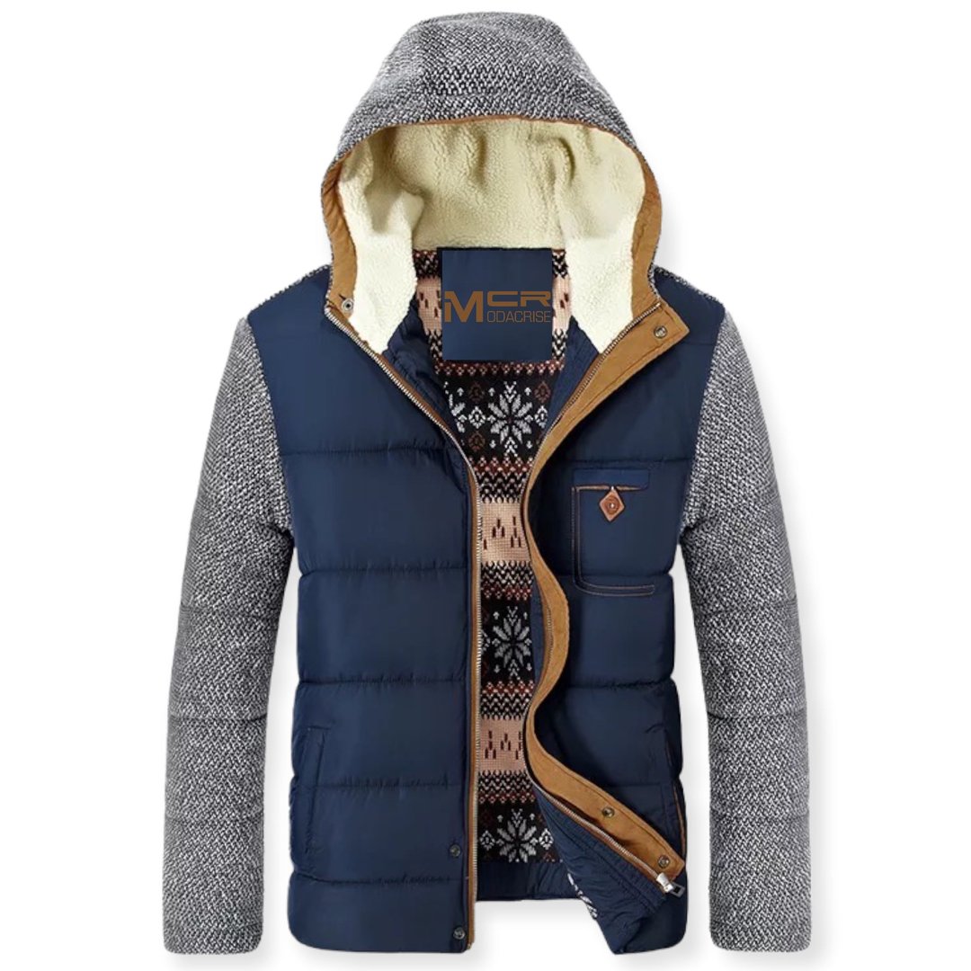 Men's Fashion Hooded Padded Jacket Top