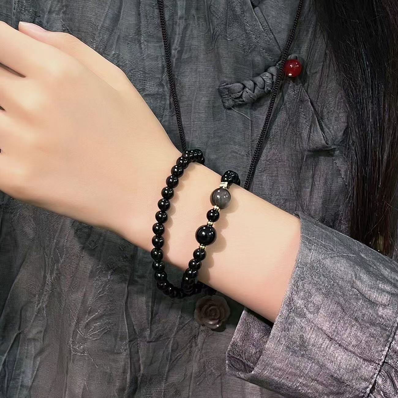 Tiger's Eye Beaded Bracelet For Men