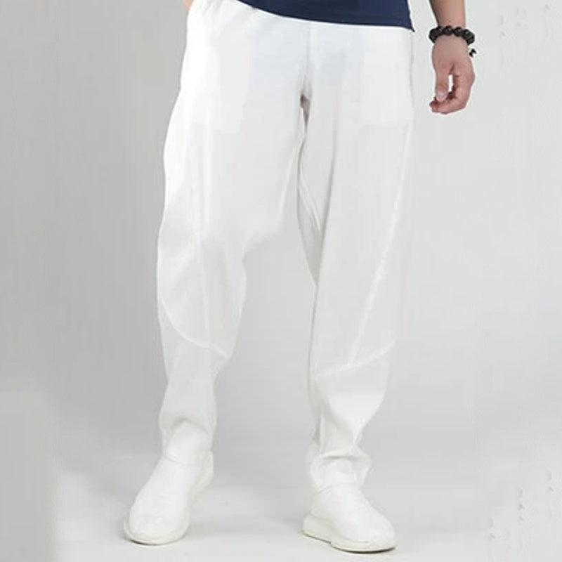 Title 2, Mens Summer Loose Waffle Long Pants Lightweigh...