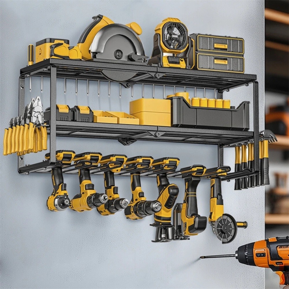Power Tool Storage Wall Workshop Garage Organiser Drill Hold Impact Driver Rack — image 8