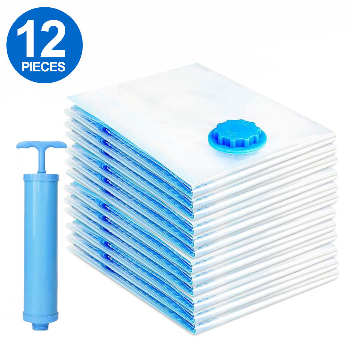 12 X Solid Vacuum Storage Bags, Space Saving, Vacuum Saving, Large Vacuum Storage Bags