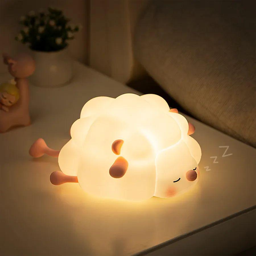 Practical Night Sheep Companion Lamp With Light Sensor