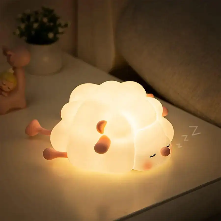 Practical Night Sheep Companion Lamp With Light Sensor