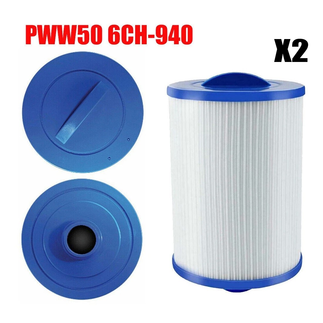 2 Pack Compatible Filter PWW50 SPA Hot Tub Filters 6CH-940 Superior Spas Pool UK