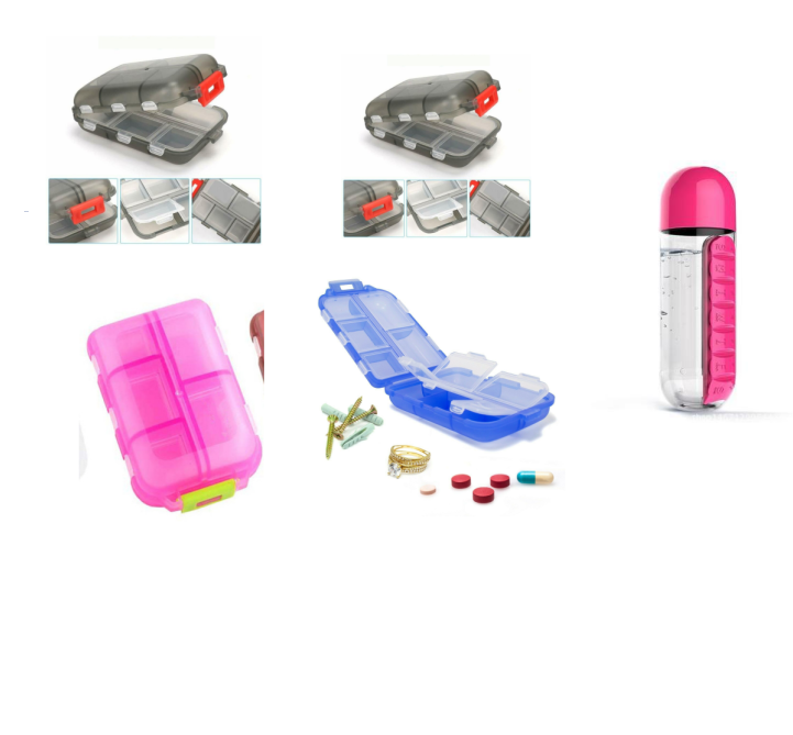 Travel Pill Organizer 10 Grid  Moisture Proof Pills Box For Pocket Purse Daily Pill Case Portable Medicine Vitamin Holder Container - Image 18