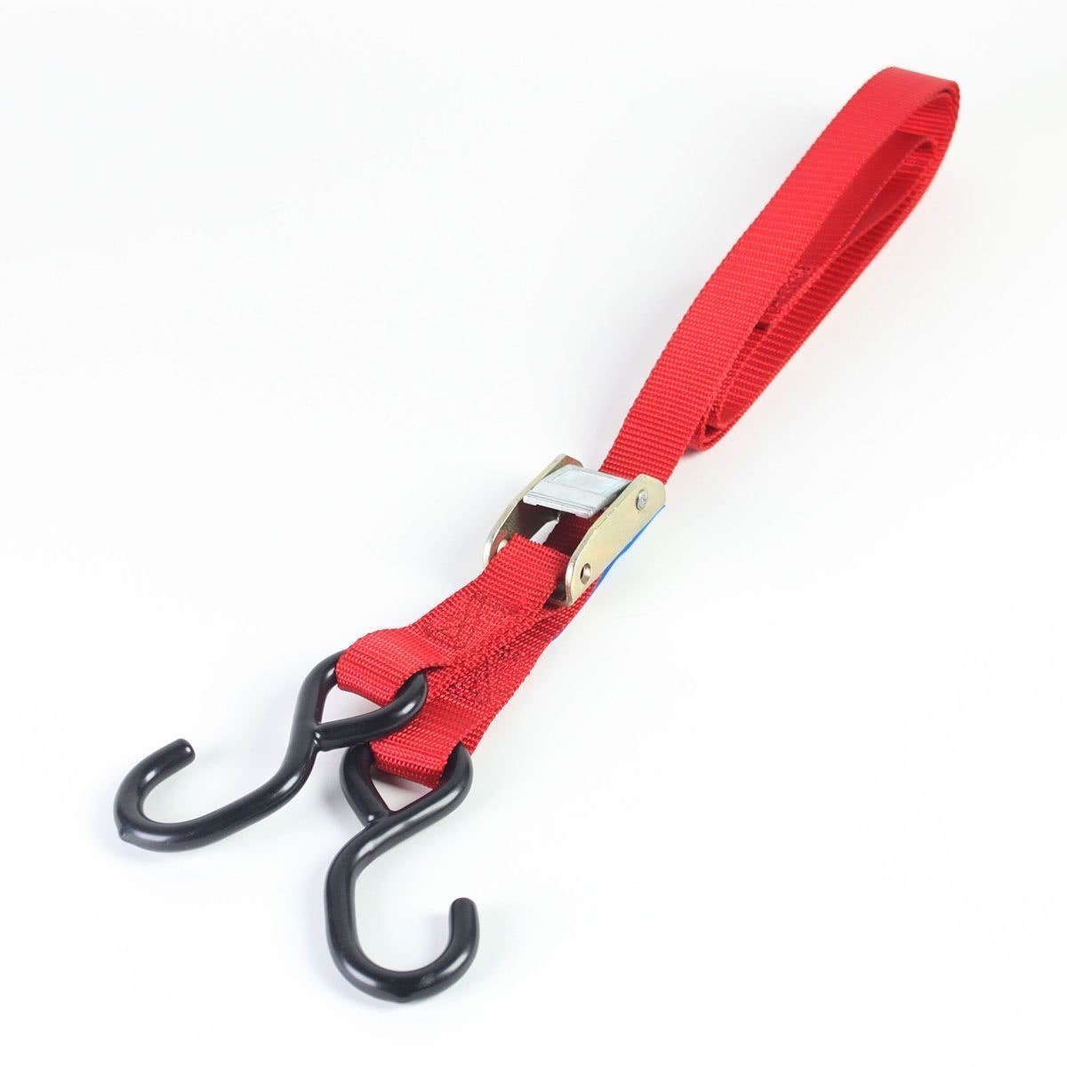4X Motorcycle Tie Down Straps Auto Lock Transport Bike Van Trailer 1.8M X 25mm — image 2