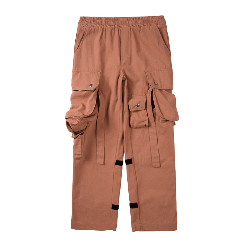 Fashion Multi-pocket Velcro Tide Brand Men's Pants
