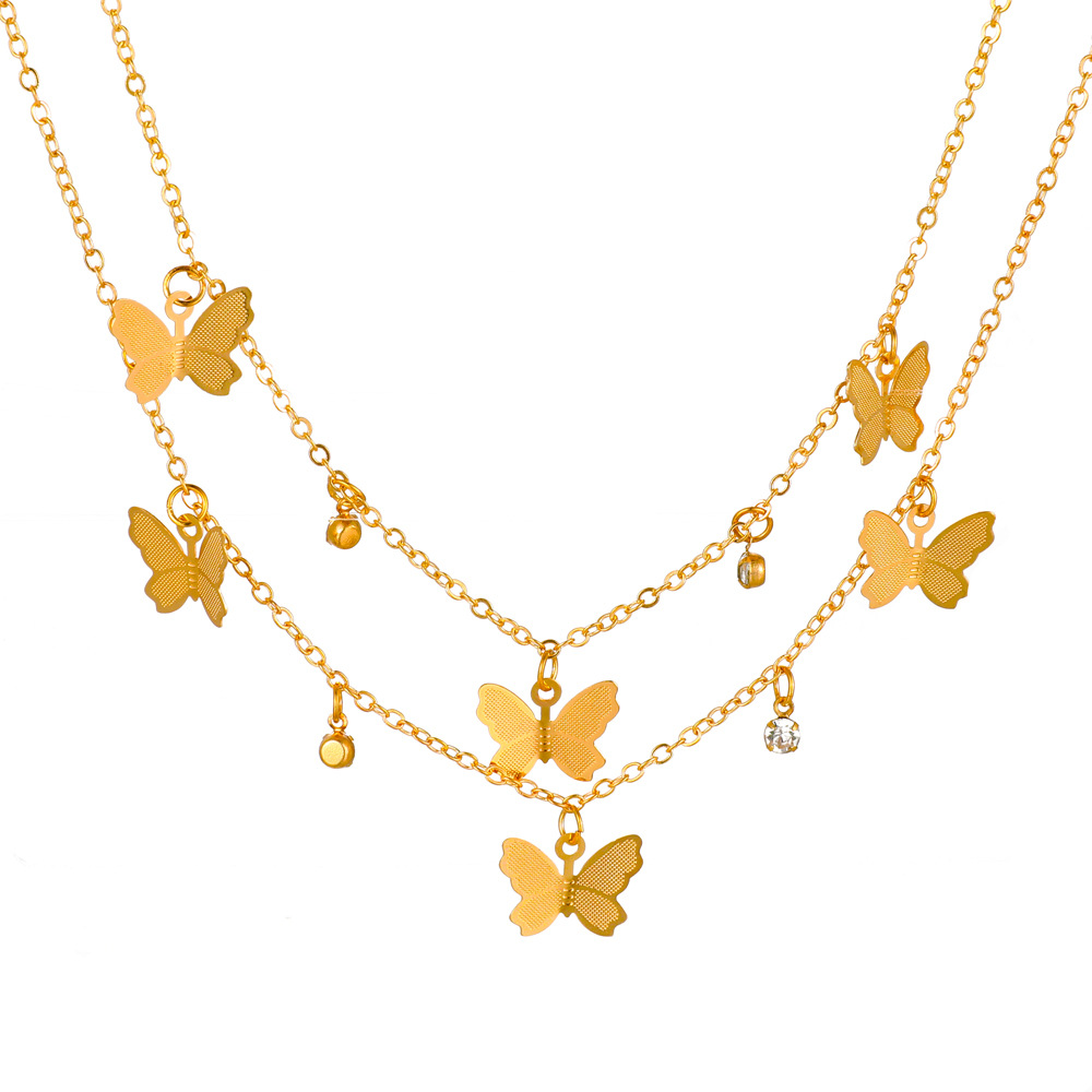 Niche High-grade Metal Retro Pendant Clavicle Chain