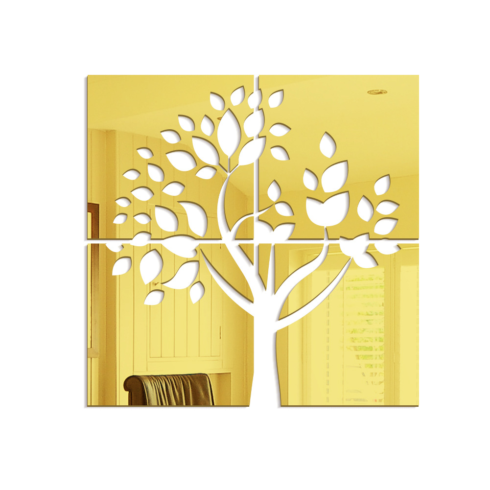 Acrylic Large Crystal Mirror Tree Background Wall, picture 2 of 5