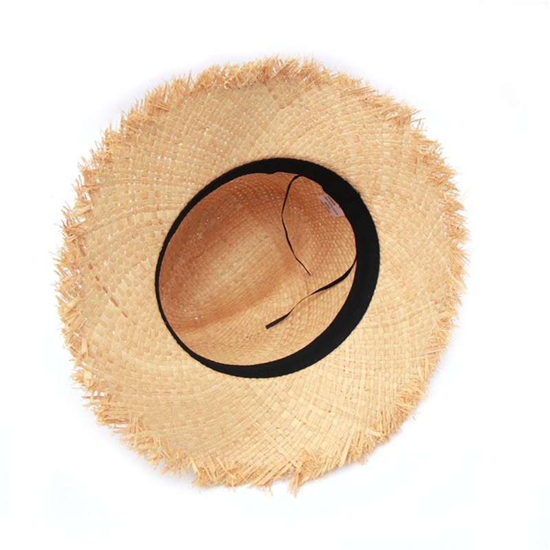 Raffia Women's Beach Big Brim Hat
