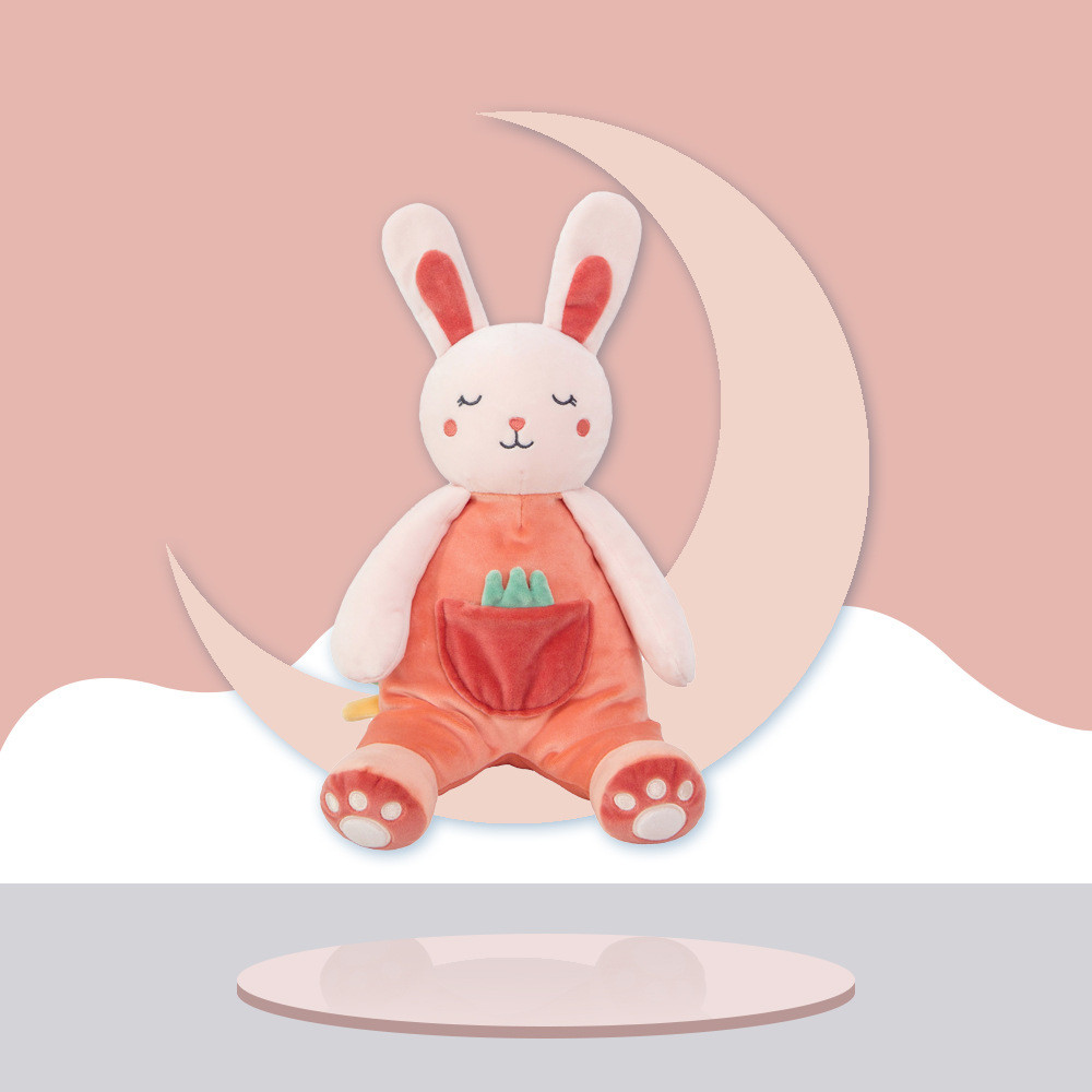 Comforter Baby Sleeps With Plush Toy Rabbit
