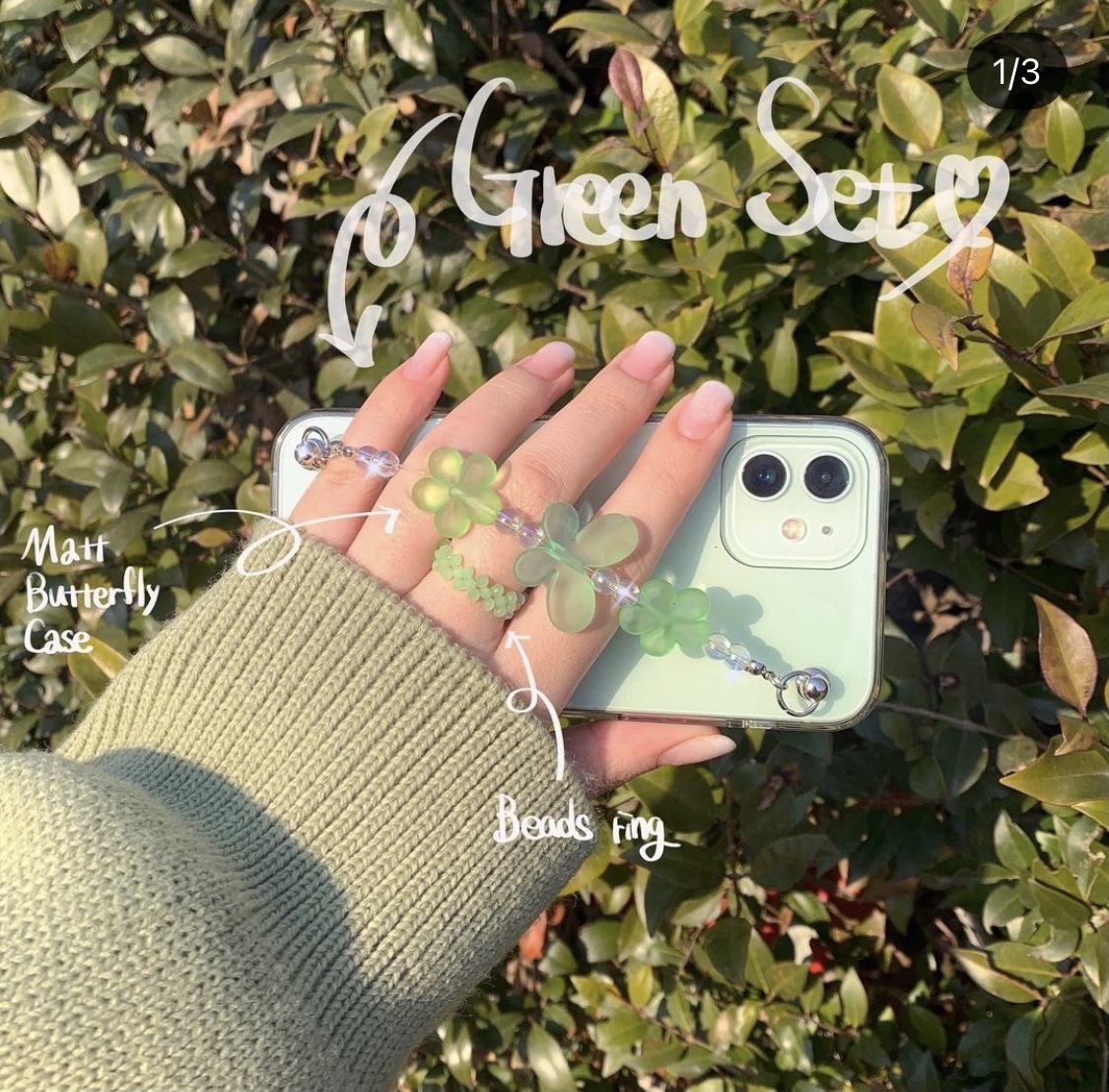 Korean Wind Flower Butterfly Bracelet Phone Case - Image 4
