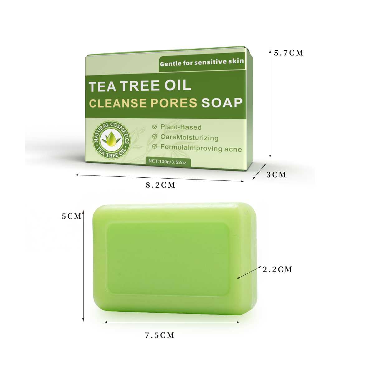 Rounded Corner Tea Tree Soap — foto 3