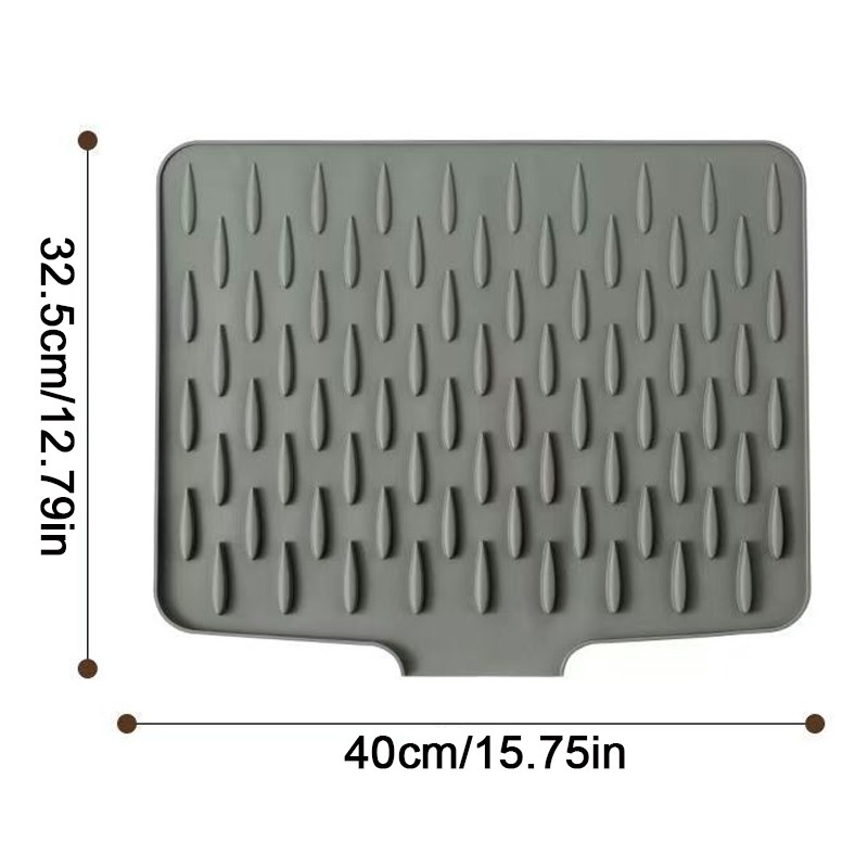 Silicone Dish Drying Mat, Heat-Resistant & Non-Slip For Drip-Free — image 6