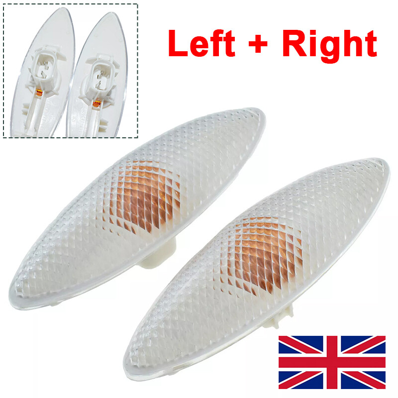 2PCS FOR Yaris 1999- Clear Side Indicator Repeater Left & Right Sides