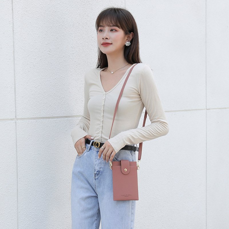 Mini Niche Korean Style Thin Women's Messenger Phone Bag