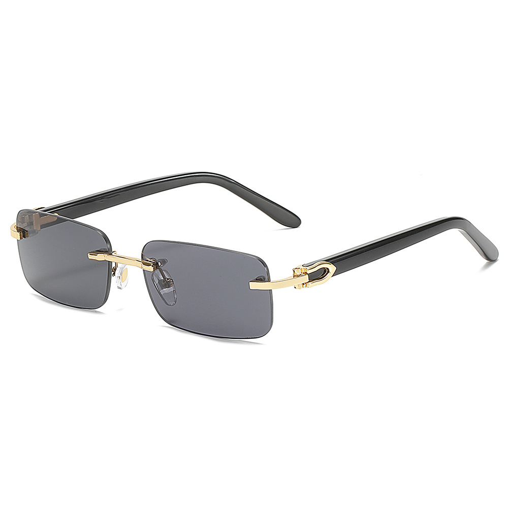 Title 6, Small Square Frameless Acetate Sunglasses