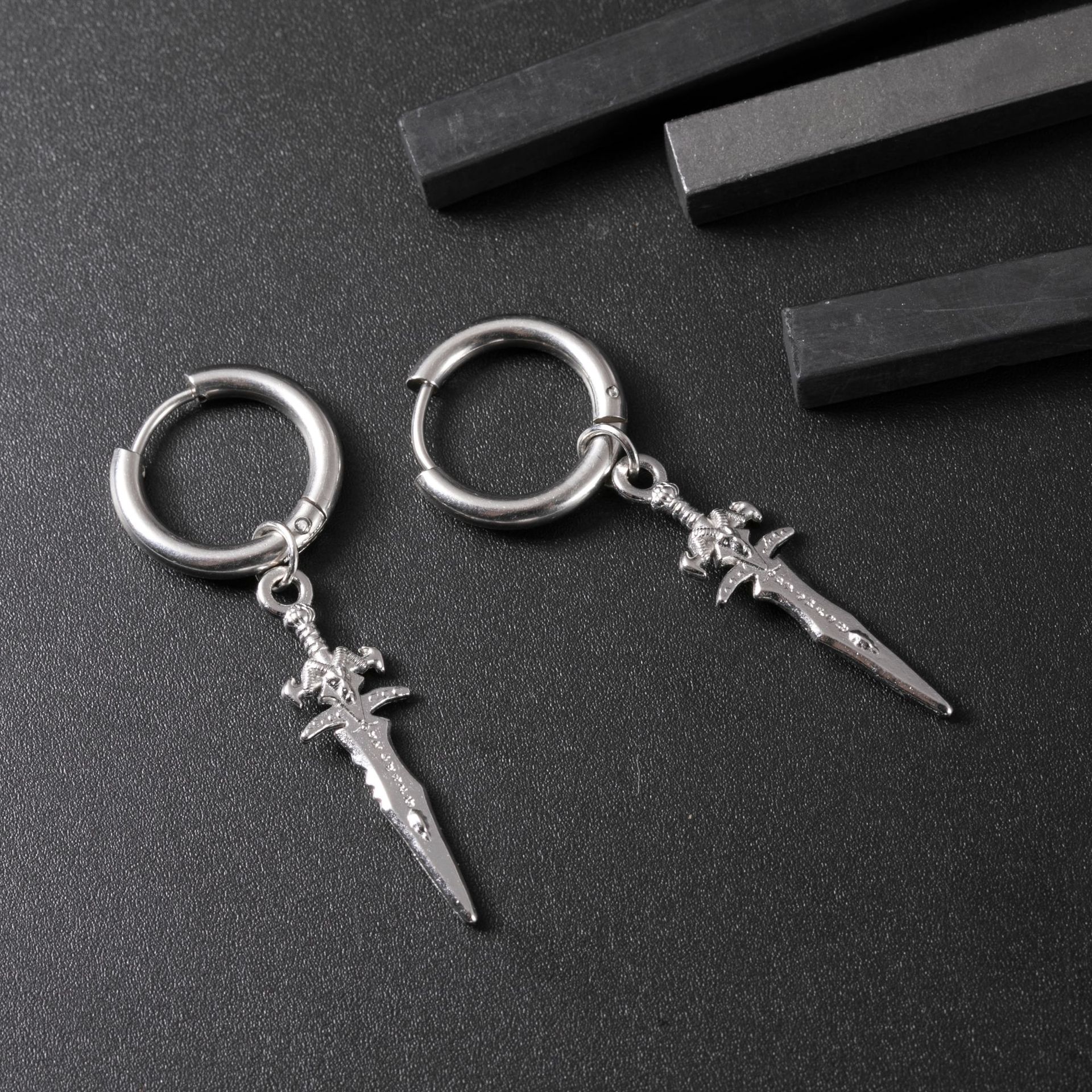 Long Personality Temperament Men's Earrings