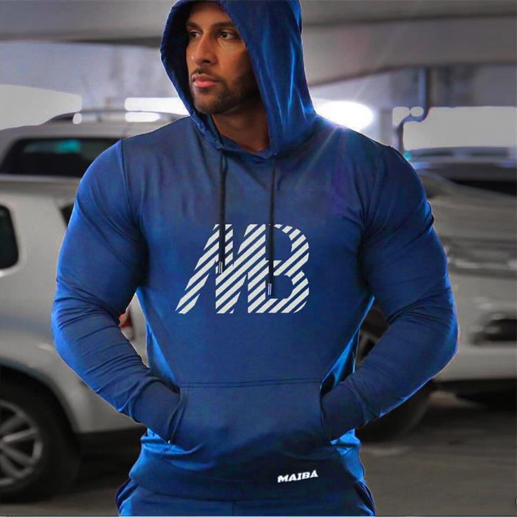 Men's New Hooded Sports Thin Pullover Hoodie