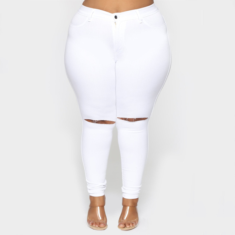 Title 5, Fashion Ladies Wish Solid Color Plus Size Pants