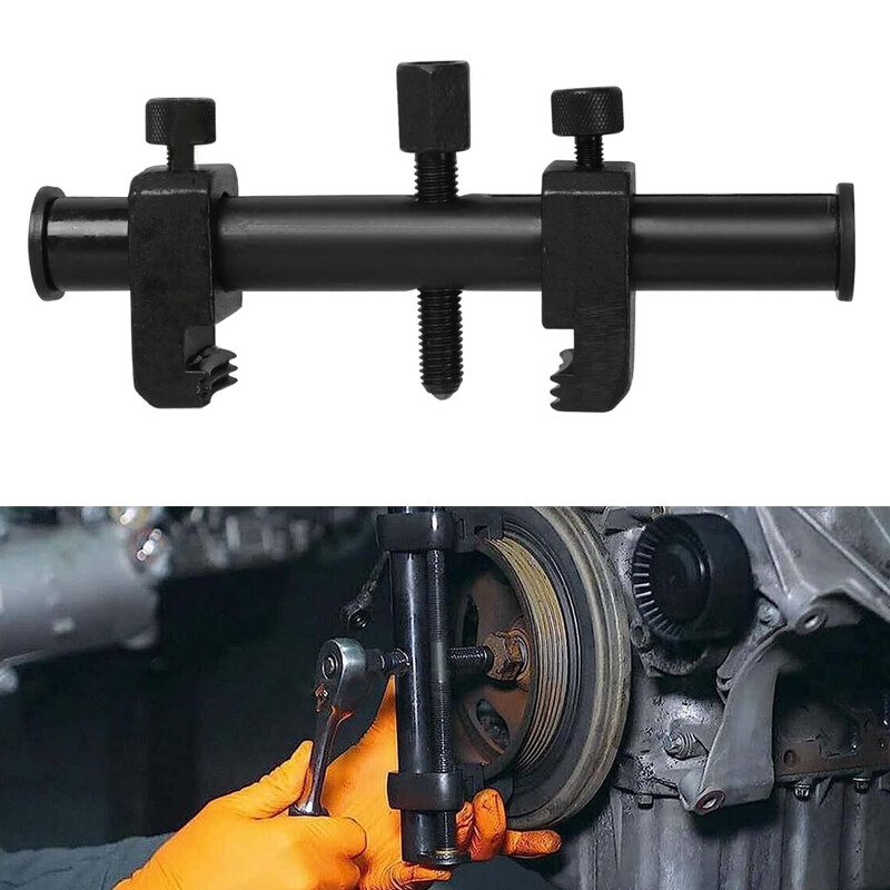 Universal Puller For Ribbed Drive Pulleys Crankshaft Remover Garage Engine Tools