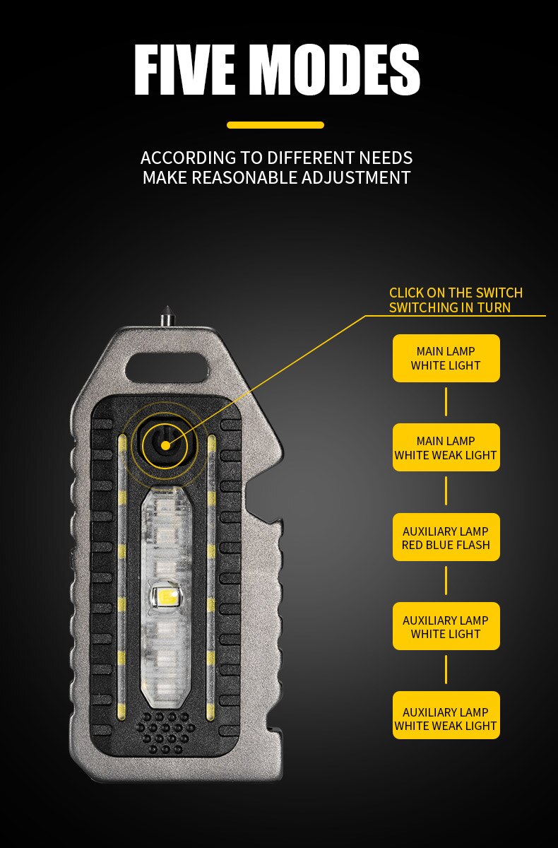 Title 2, Ultra-light Portable Mini LED Luminous Flashlig...