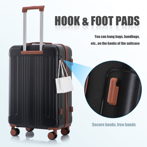 20   24  28  3 Pcs Set In ABS Spinner Wheel Luggage, Carry On Suitcase, Matching Color, TSA Combination Lock