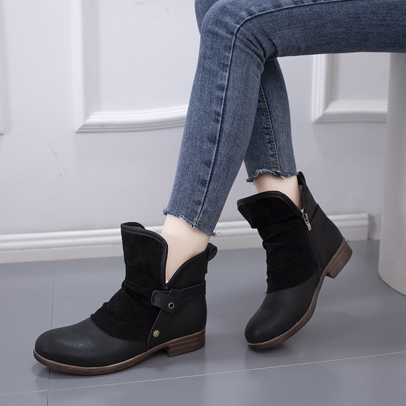 Title 4, Herbst-Winter Casual-Schuhe mit flachem Absatz,...