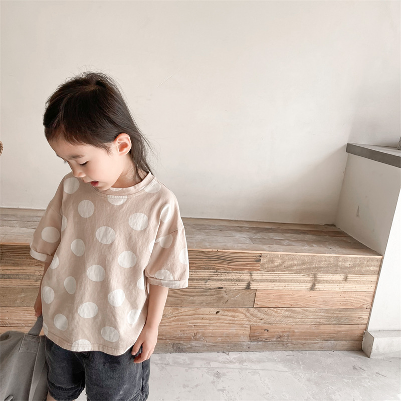 Title 23, T-shirt enfant manches courtes en coton et chan...