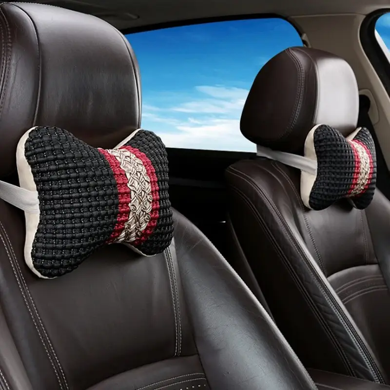 Car Seat Neck Pillow Head Restraint Support Cushion