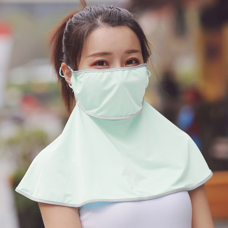 Title 4, Sunscreen ice silk drinking mask women