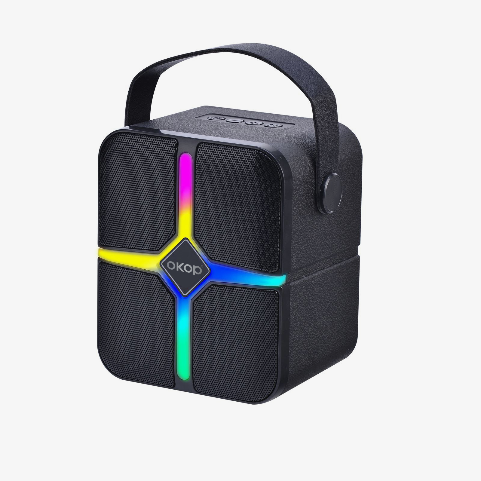 KP-876 Best-selling Wireless Bluetooth Speaker Portable Handle RGB Lighting Long Battery Life High Quality High Power In Stock image 4