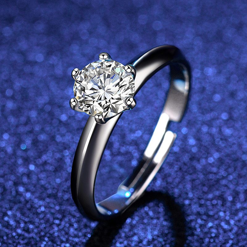 Title 9, Eight Heart Eight Arrow Zircon Moissanite Ring