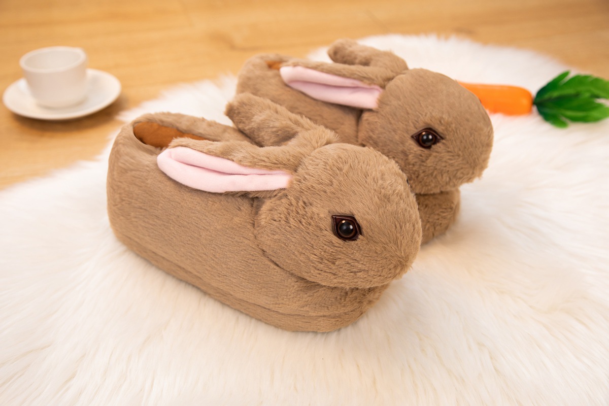 Title 3, Cute Rabbit Hair Cotton Double Eyelid Shoes