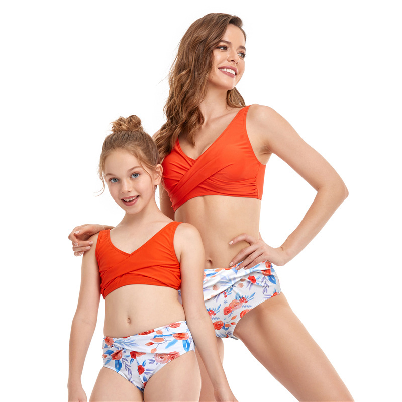 Title 7, Maillot de bain parent-enfant, bikini fendu eur...