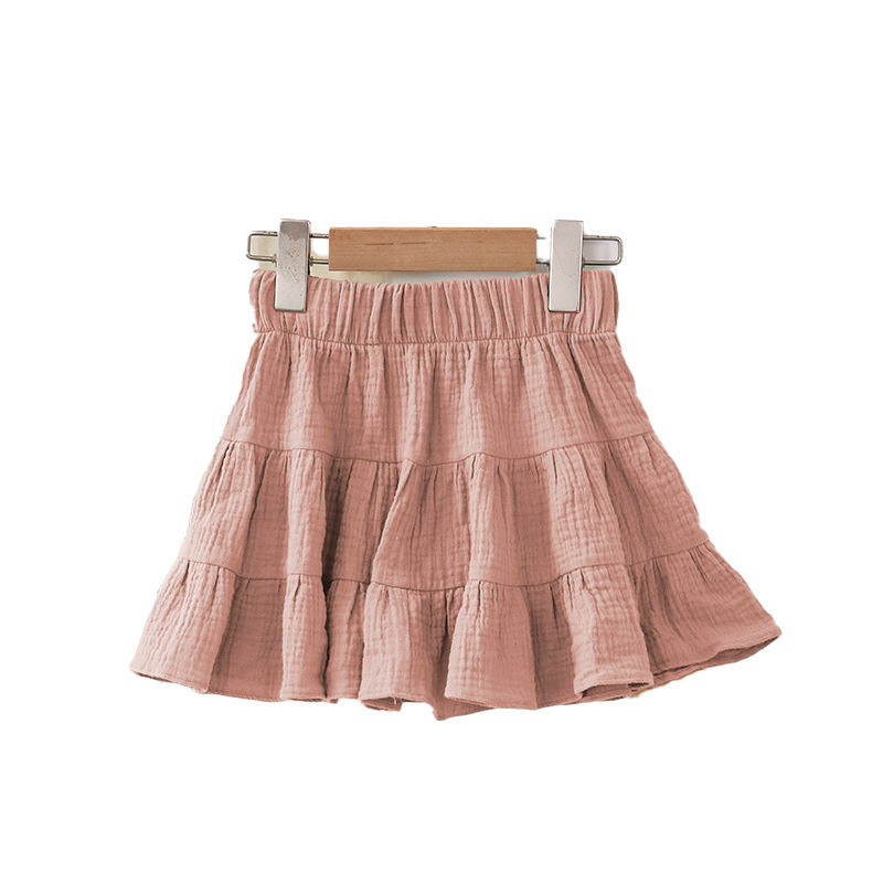 Girl's Short Skirt Pure Cotton Soft Casual And Cute