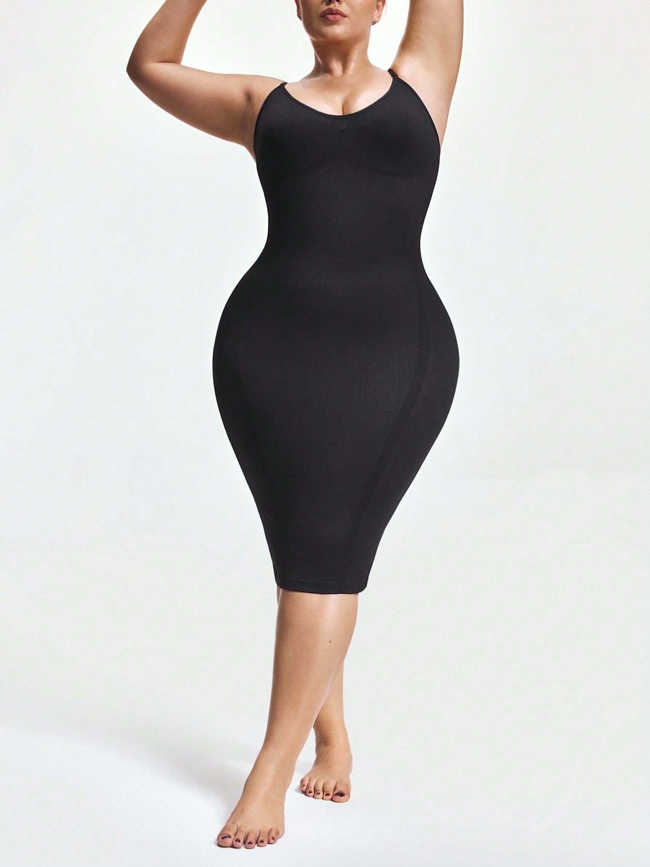 Women's Firm Control Tank Shapewear Dress - Full Body Contour & Curve Sculpting - Image 3
