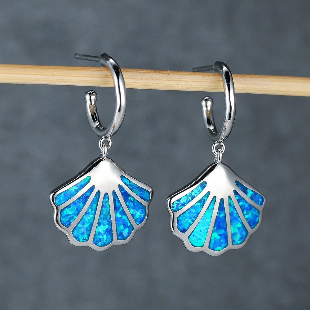 Title 4, Simple Versatile Retro Ocean Earrings Jewelry